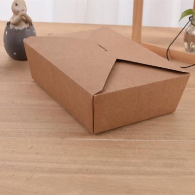 China 1000ml Food Grade Disposable Water And Greaseproof Paper Lunch Box Easy Packing Packaging for sale