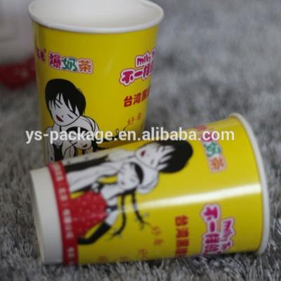 China Disposable Wall Quality Double Clinets Printing Milk Tea Paper Cup Food Grade for sale