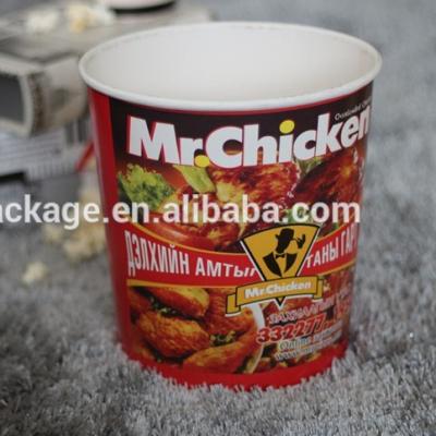 China Max Volume 130oz Disposable Paper Fired Chicken Bucket for sale