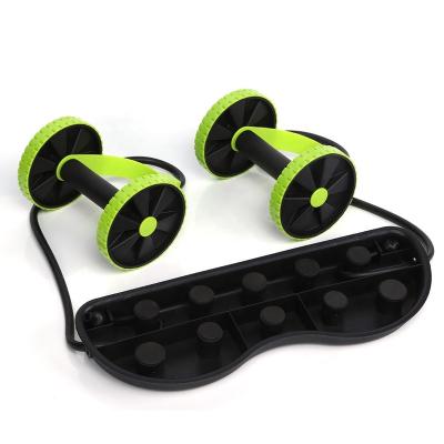 China Easily disassemble and easy to wear wheel dual ab wheel roller of Abdominal Back Training Equipment Colored Workout for sale