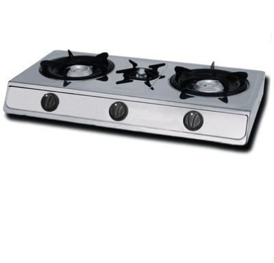 China Factory sale various manufacturing cheap universal straight 3 burner steel pipe gas panel gas stove for sale