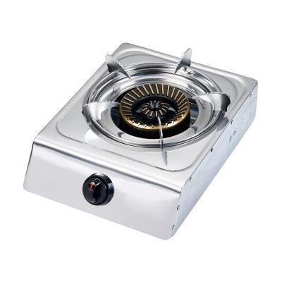 China Low straight gas pipe price guaranteed quality cooktop 1 burner stainless steel single panel gas stove for sale