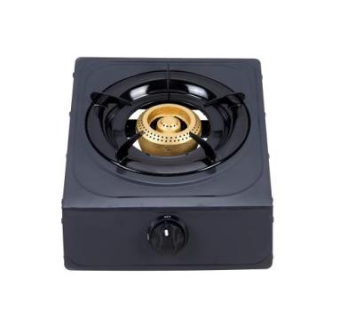 China Hotel low price table top cooktop 1 burner kitchen cooker stainless steel panel portable single gas stove for sale