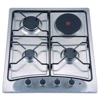 China Mixed Type New 4 Burner Gas Hob Gas Cooker Hot Plate Cooktops Home Kitchen Electric Cooking Power Source Stove for sale