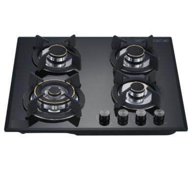 China Easily Cleaned Built-in 60cm 4 Burner Gas Mills Gas Cooker Kitchen Gas Stove for sale