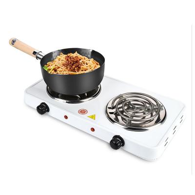 China Economical Adjustable Temperature Custom Design Electric Food Stove Portable Hot Dish Double Coil for sale