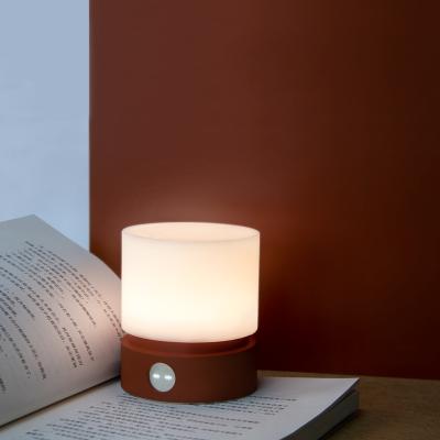 China Cylindrical USB Switch Night Light 2021 New Product Ideas Synchronization Led Night Lights Bedside Lamp With USB Charging Other Gifts for sale