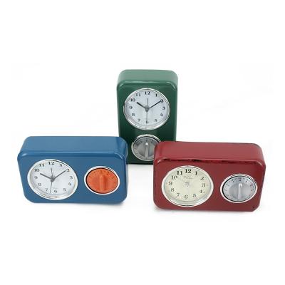 China Unique May Time Antique Style Design Vintage Table Timer Clock For Kitchen Room for sale