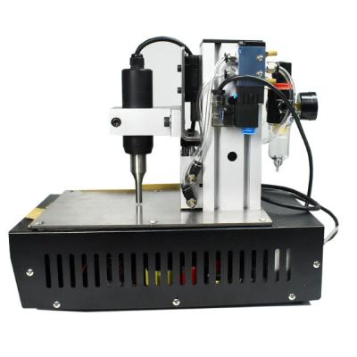 China Plastc/Automaticmini mask belt welder for earloop nonwoven plastic mask ultrasonic spot welding machine for sale