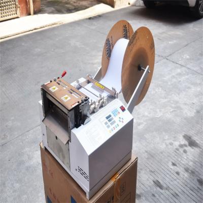 China Cutting length is precise automatic computer tape cutting machine cold knife bag tape braided shoes lace lace tape ribbon zipper cutting machine for sale