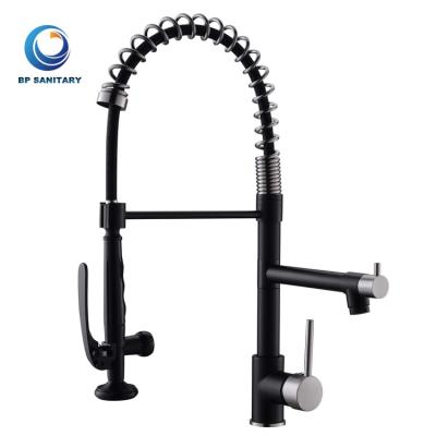 China Pull Out Spray Kitchen Mixer Tap Brushed Gold 304 Stainless Steel Kitchen Sink Faucet for sale