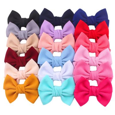 China Wholesale Solid 4.5 Inch Hair Bow Ponytail Braid Alligator Hair Clips Barrettes Accessories for Kids Teens Kids Children babies toddler for sale