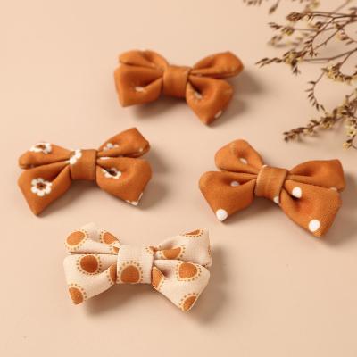 China European and American Style Wholesale Retro Big Bow Hairpins Solid Side Cuts Broken Hair Claws Girls Hair Accessories for Toddlers Babies Children for sale