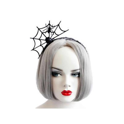 China Cat Rabbit Ear Gothic Party Costume Clasp Metal Hairband Headband Lace Crown Rhinestone Flower Devil Spider Batwing Spider Halloween for sale