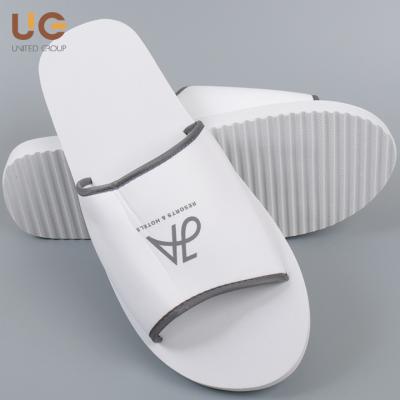 China Fashion Trend China Factory Customized EVA Custom Sandals Disposable White Soft Slippers For Hotel Spa Lounge for sale