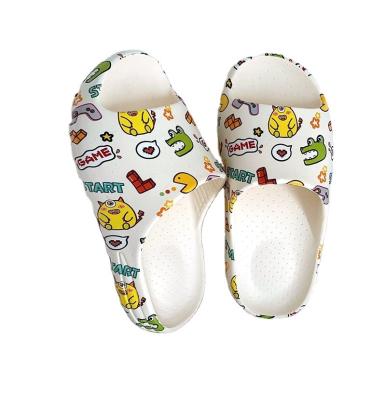 China Unique Flip Flops Cute Graffiti Thick Yeezy Non-slip Slide Beach Slippers Summer Men Women Fashion Trend Color Draw for sale