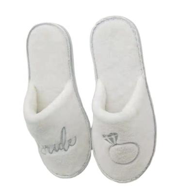 China Slipper High Quality Disposable Home Wedding Slippers Bridesmaid Hotel Wedding Slippers for sale