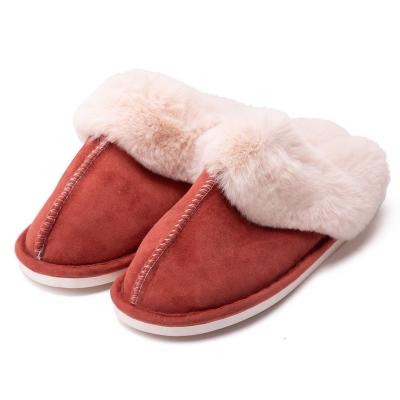 China Fashion Trend Luxury Women's Bedroom Slippers Winter Soft Fluffy Slippers Cotton Warm Home Shoes For Women for sale