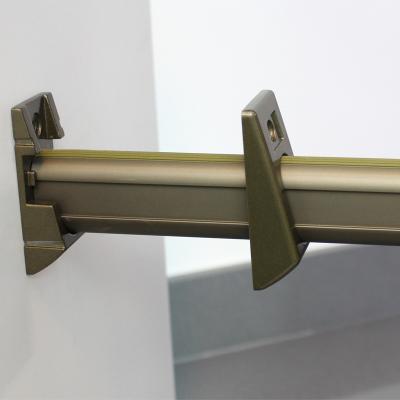 China Modern Wardrobe Tube Holder Hardware Fittings wardrobe Hardware Aluminum Support Accessories for sale