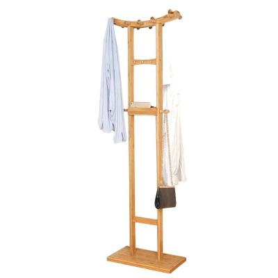 China Free standing stand workable with storage shelf for key wallet, adjustable strong double coat tree hat hanger with 15 hooks for clothes for sale