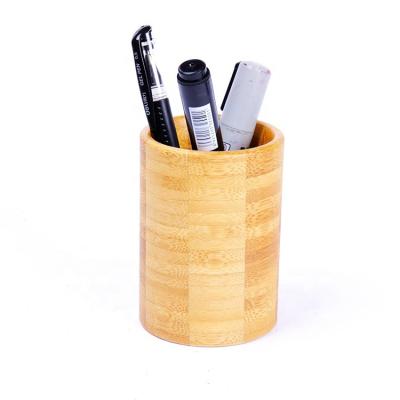 China Europe\North America Bamboo Pen and Pencil Holder Desktop Organizer,Desk Accessories,Pencil Cup Holder Pen Desk Organizer Stand for sale