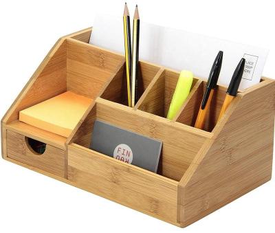 China Organizer Stationery Pen Pencil Holder Letter Desk Rack from Europe\North America, made of bamboo for sale