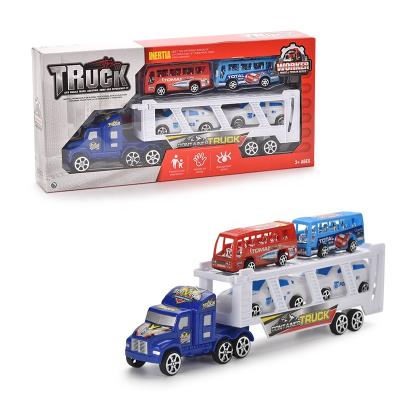 China Toy Wholesale Truk Mainan Inertia Tractor Police Car Bus Kids Toys Truck Friction Toy Vehicle for sale