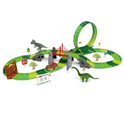 China Slot Toy 2021 Hot Selling Popular Toys Dinosaur Rail Car For Kid for sale