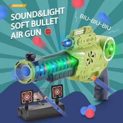 China Soft Game Toy Guns Plastic Ball Gun Electronic Music Ball Shooting Toy New Paintball Pistola Light for sale