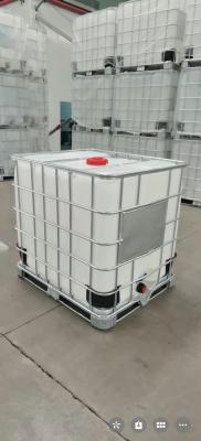 China Chemical HDPE IBC Tank Square 1 Ton Plastic Tank White ISO9001 for sale