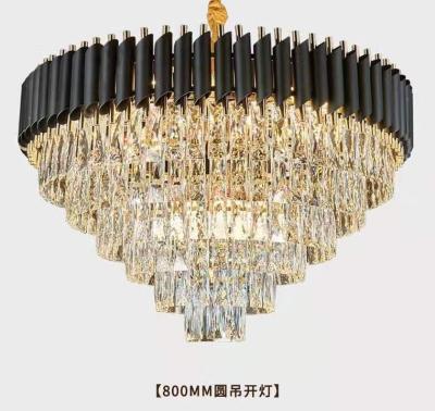 China Crystal Chandelier Pendant Lighting Full Atmosphere Modern Luxury Minimalist Dining Room Home Set for sale