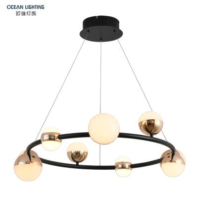 China Sputnik V LAMP Modern Minimalist Modern OCEAN Design Circle LED Decorative Ball Chandelier Contemporary Minimalist Hanging Luxury Modern for sale