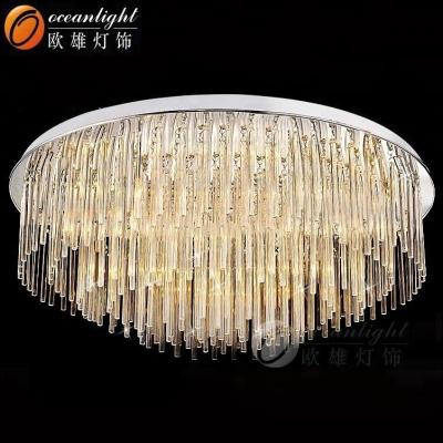 China Hot Sale Modern Crystal Ceiling Light Modern Decoration Living Room Ceiling Lamp With CE ROHS OM88443 for sale