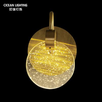 China Modern Project Site Lights Indoor Round LED Ceiling Light Bubble Crystal Wall Lamp for sale