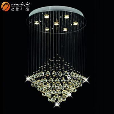 China Square Modern Crystal Chandelier OM88583-800 Crystal Alabaster Modern Chandelier Chandelier for sale