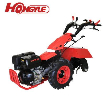 China Factory walk behind mini small two wheel farm tractor with rotary plow for sale