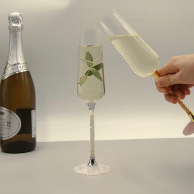 China New Crystal Champagne Glass For Home Decor giant unique elegant classic/postmodern for sale