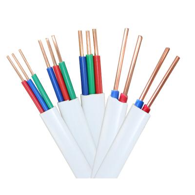 China OEM Factory Connection Line PVC Insulated Flexible Wire 2 3 Core 0.75mm 1mm 1.5mm 2.5mm 4mm 6mm 10mm Bvvb Ground Cable Electrical Wire for sale