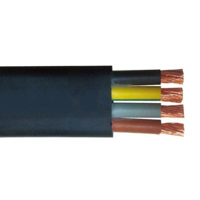 China Household 14awg~1awg PVC / Rubber Insulation 3/4 Flat Core 1.5mm2~95mm2 Submersible Irrigation Pump Wire / Cable for sale