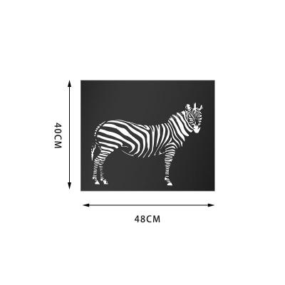 China Luxury High Grade Black Art Zebra Pattern Minimalist Room Decoration Home Wall Decor for sale