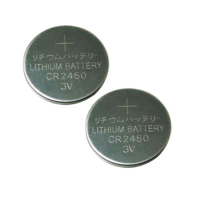 China High quality toy batteries manufacturer 3v 550mah CR2450 lithium button cell watch battery for sale