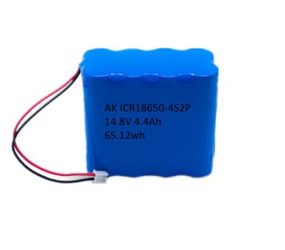 China Toys ICR18650 4400mAh Li-ion Battery Pack 4S2P 14.8V Power Supply Customized for sale