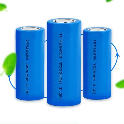 China Best-Selling Toys Deep Cycle New Life 3.7V 26650 Cell Blue PVC 3500mah Li-ion Batteries For Industrial Use for sale