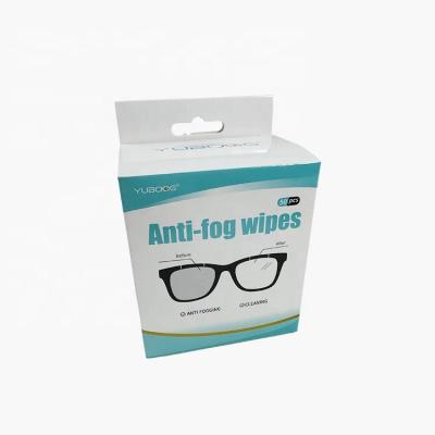 China Cleaning Popular And Practical Paper Coated Aluminum Film Dust Removal Glasses Anti Fog Cleaning Wipes for sale