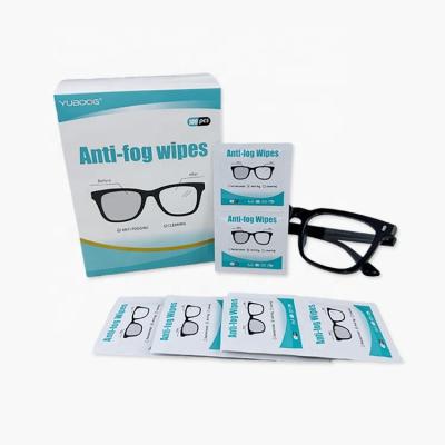 China Cleaning Hot Selling Products Without Leaving Water Marks Pre Humidified Lens Anti Fog Cleaning Wipes for sale