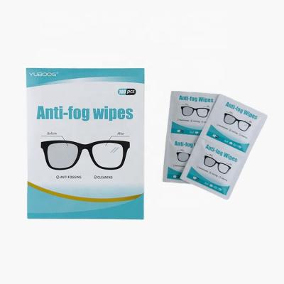 China Cleaning Direct Selling Low Priced Sterilized Small Size Individually Packaged Glasses Anti Fog Cleaning Wipes for sale