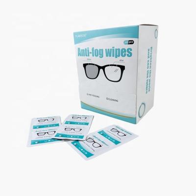 China Cleaning Large Procurement Of Pre Humidified Office Use Public Glasses Anti Fog Cleaning Wipes for sale