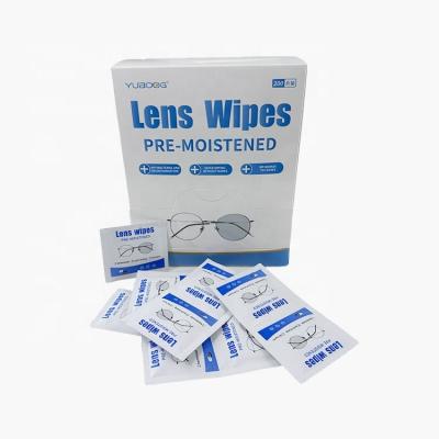 China Cleaning Yubang Promotes New Dust Removing Refreshing And Multi Functional Lens Cleaning Wipes for sale