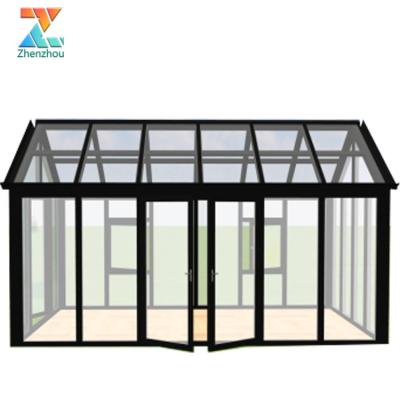 China Factory Price Morden Modern High Quality Aluminum Prefab Tempered Glass Garden Outdoor Sunroom Solarium For Patio for sale