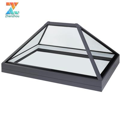 China Modern Factory Price New Design Customized Construction Aluminum Panels Modern Glass Houses Glass Sunroom Glass Roof Solarium for sale